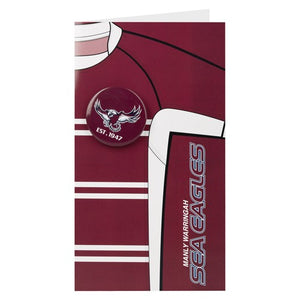 Manly Sea Eagles Badged Card