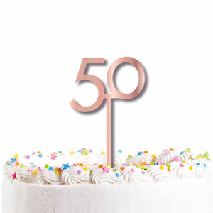 50 Cake Topper Pick