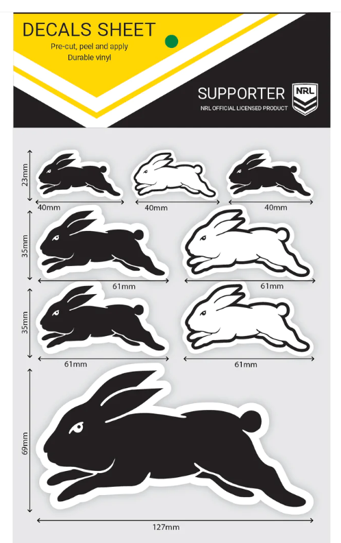 South Sydney Rabbitohs Vinyl Stickers