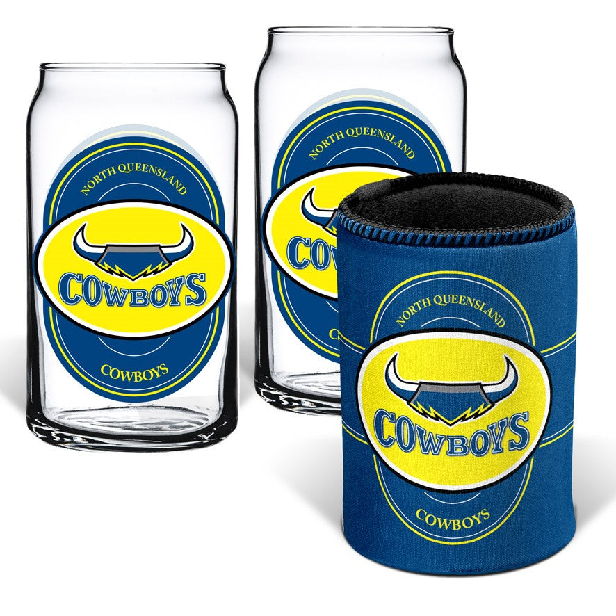 NQ Cowboys Can Glasses & Cooler Pack
