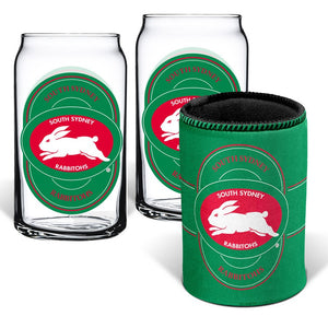 South Sydney Rabbitohs Can Glasses & Cooler Pack