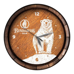 Bundaberg Rum Bear Wooden Clock