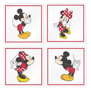 Mickey & Minnie Glass Coasters