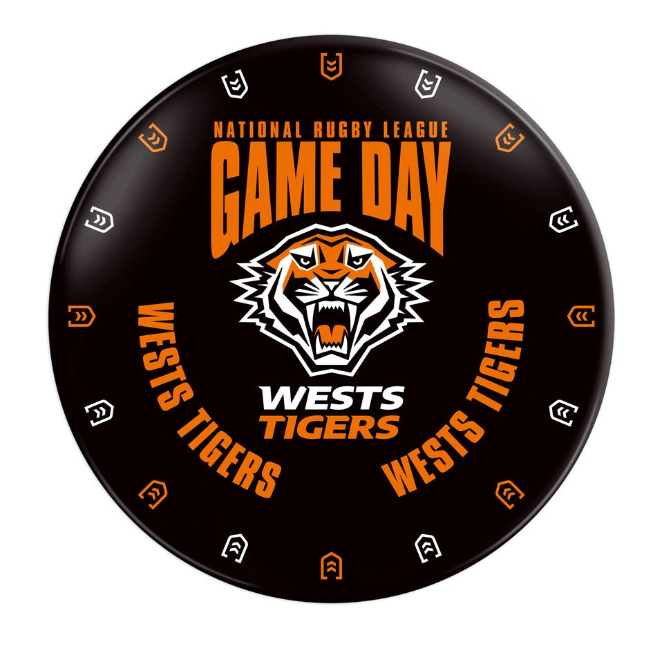 Wests Tigers Melamine Plate [FLV:Game Day]