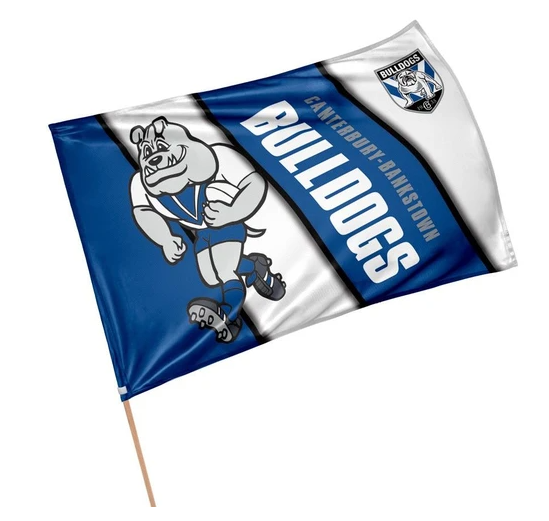Canterbury Bulldogs Flag [FLV:Retro Mascot]