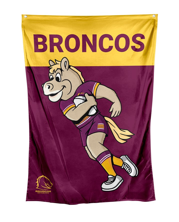 Brisbane Broncos Cape Wall  Flag [FLV:Mascot]