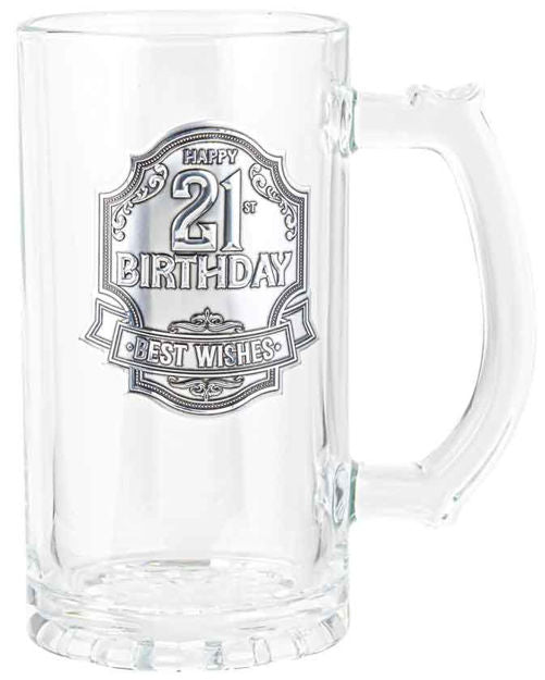 21st Glass Stein [FLV:Birthday]