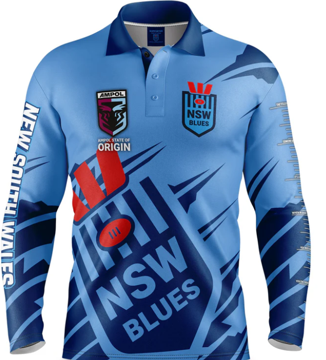 NSW Blues Origin Fishing Shirt [SZ:Large STY:Ignition]