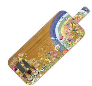 Bamboo Platter - Wildflower Rainbow