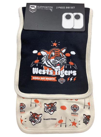 Wests Tigers Bib Set [FLV:Mascot]
