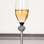 Load image into Gallery viewer, Wedding Diamonte Heart Flutes
