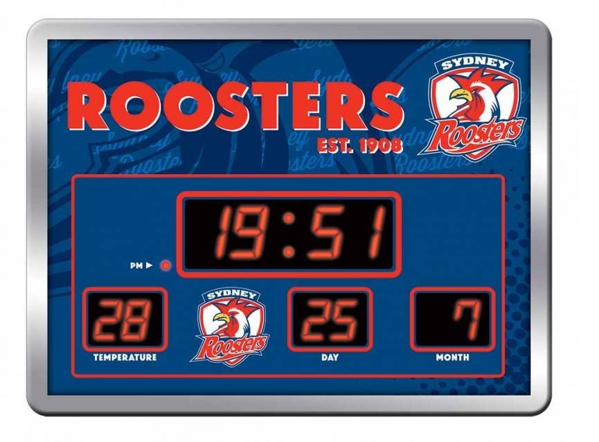 Sydney Roosters Scoreboard Clock