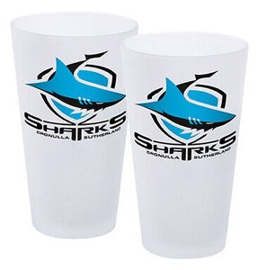 Cronulla Sharks Conical Glasses
