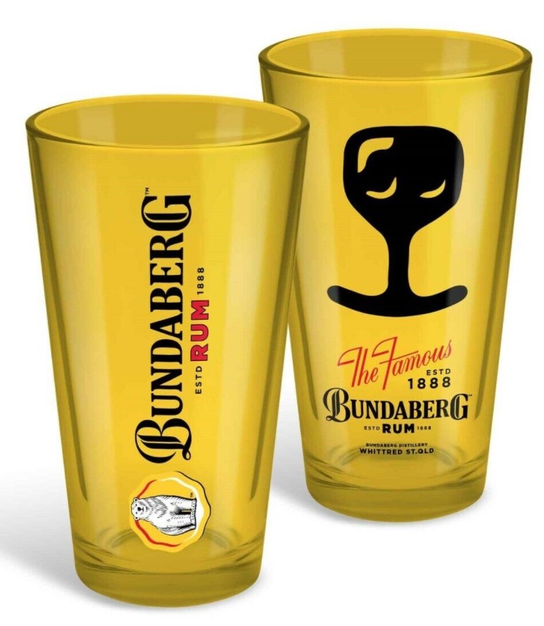 Bundaberg Rum Conical Glasses 2pk