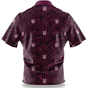 QLD Maroons Tribal Button Up Shirt