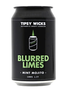 Tipsy Wicks Candle - Blurred Limes