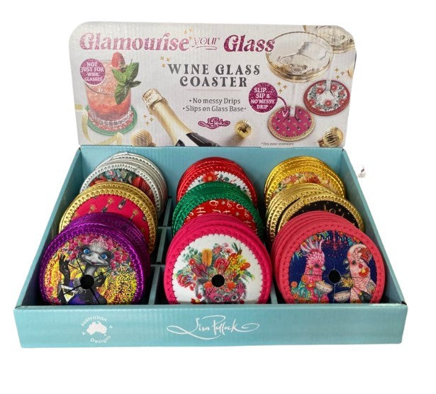 Glamourise Wine Glass Coaster