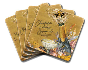 Champagne Coaster Set