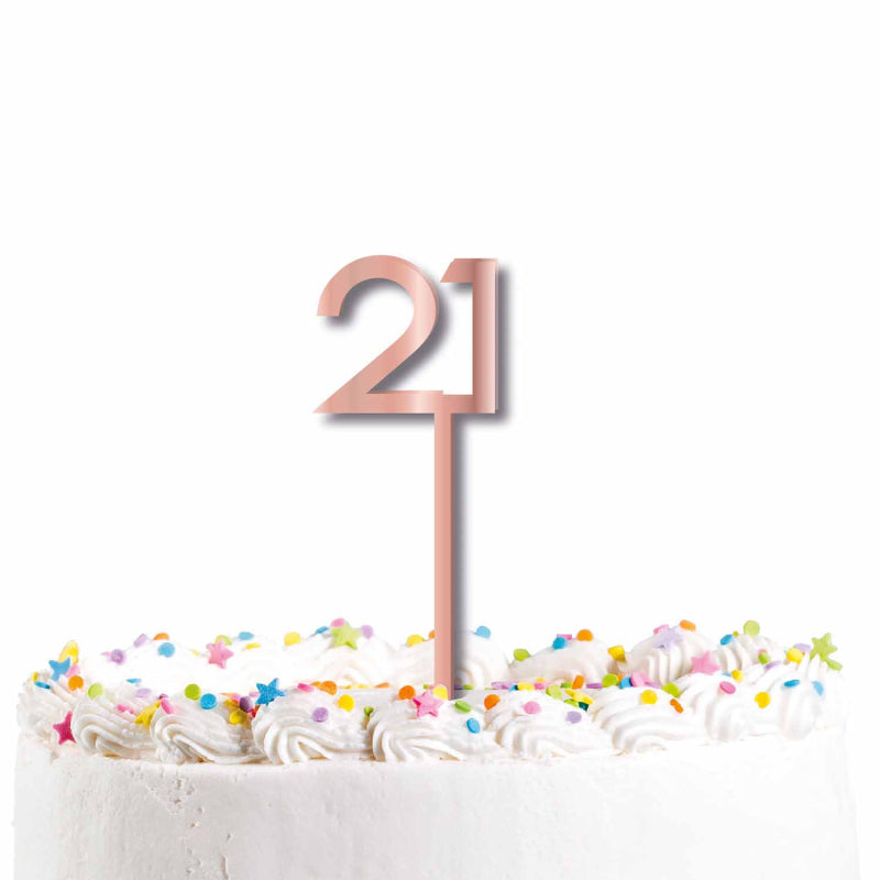 21 Cake Topper Pick