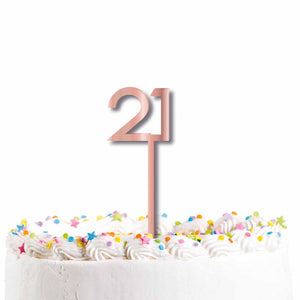 21 Cake Topper Pick