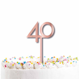 40 Cake Topper Pick