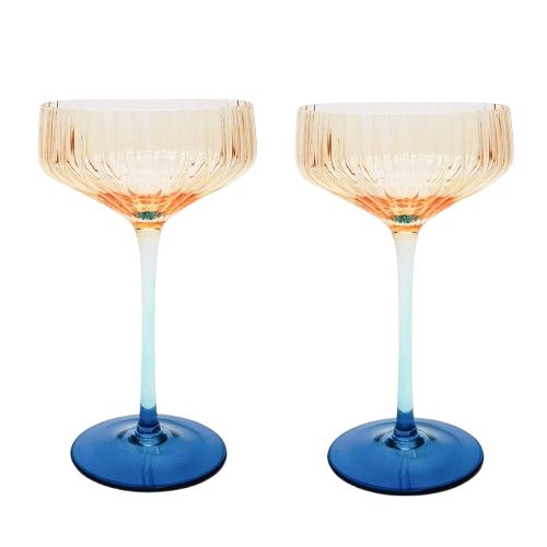 Ellie Glasses Amber & Blue [FLV:Cocktail]