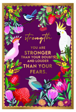 Load image into Gallery viewer, Inspirational Ceramic Plaque [FLV:Strength]
