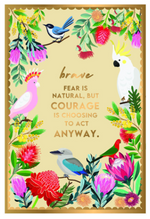 Load image into Gallery viewer, Inspirational Ceramic Plaque [FLV:Brave]
