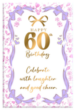 Load image into Gallery viewer, Birthday Ceramic Plaque [FLV:60th]
