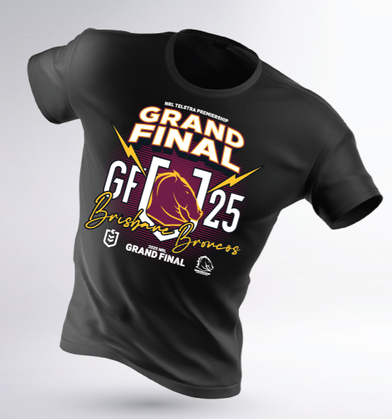 Brisbane Broncos Grand Final 2025 Tee [SZ:Small]