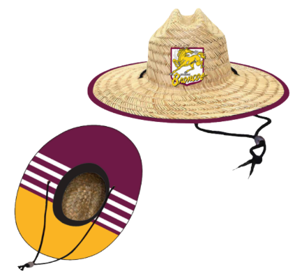 Brisbane Broncos Straw Hat