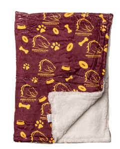 Brisbane Broncos Pet Blanket