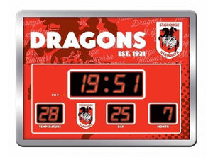 St George Dragons Scoreboard Clock