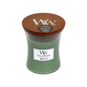 Woodwick Medium Candle [FLV:Hemp & Ivy]