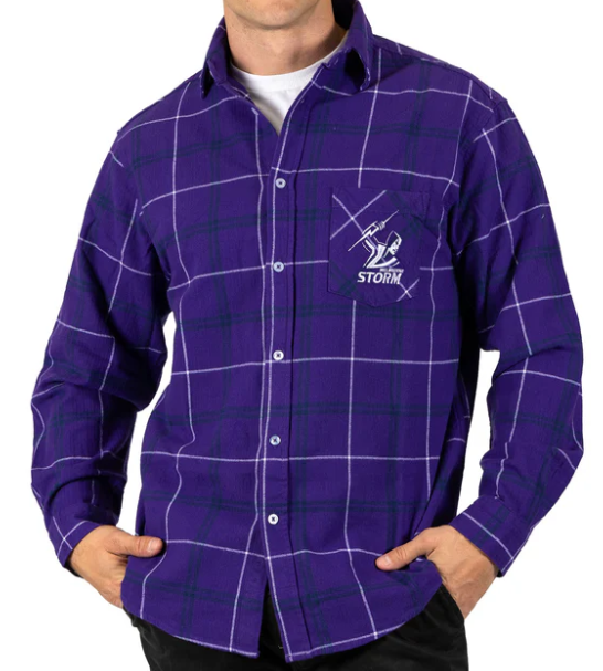 Melbourne Storm "Mustang"Flannel Shirt [SZ:Large]