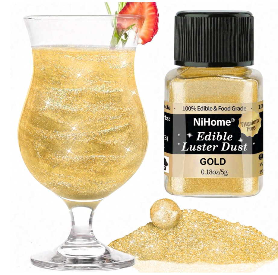 Edible Luster Gitter [FLV:Gold]
