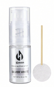 Edible Luster Glitter Spray [FLV:Sliver White]