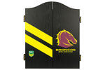 Load image into Gallery viewer, Brisbane Broncos Dartboard Cabinet Set
