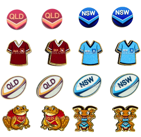 State of Origin Studs [SZ:2XL STY:Queenslander]