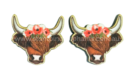 Farm Animal Studs [SZ:XL STY:Highland Cow]