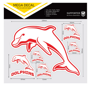 Dolphins Vinyl Stickers