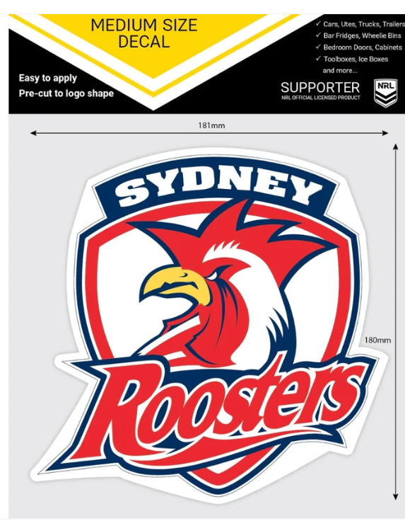 Sydney Roosters Vinyl Stickers