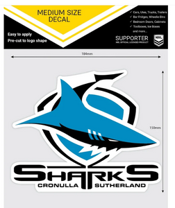 Cronulla Sharks Vinyl Stickers