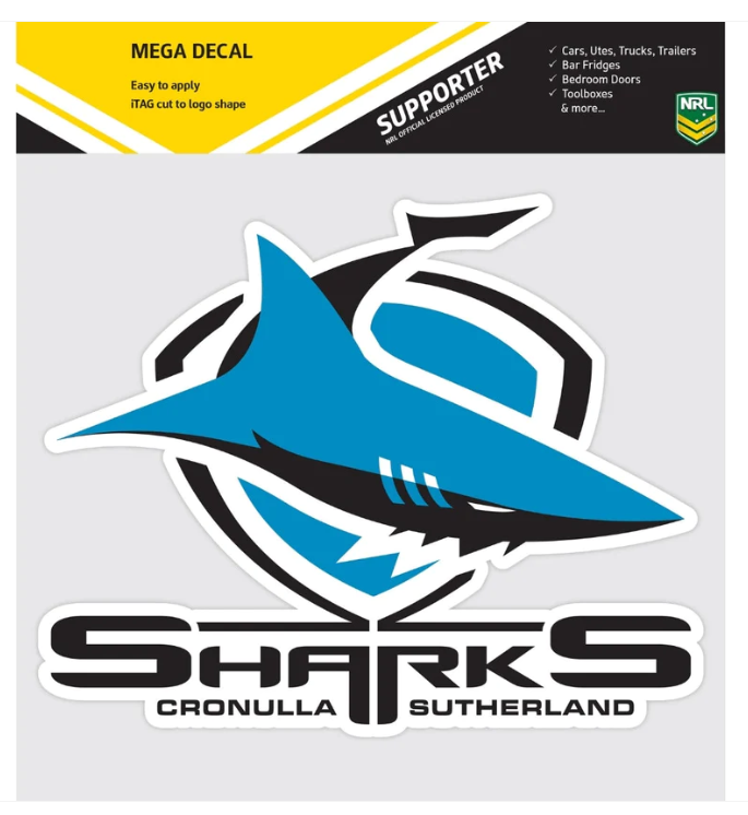 Cronulla Sharks Vinyl Stickers