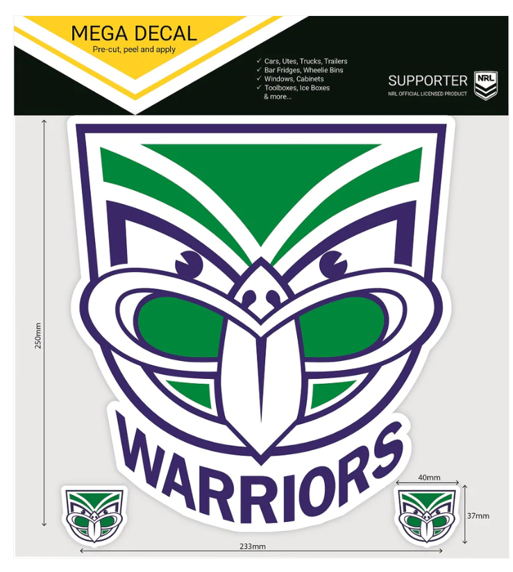 New Zealand Warriors Vinyl Stickers