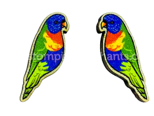 Bird Studs [SZ:3XL STY:Rainbow Lorikeet]