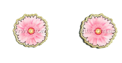 Flower Earrings [SZ:Small STY:Gerbera]