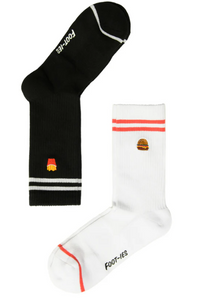 Foot-ies Socks 2pk [SZ:8-13 STY:Fast Food]