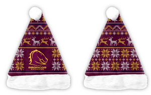 NRL XMAS Santa Hat [FLV:Brisbane Broncos]