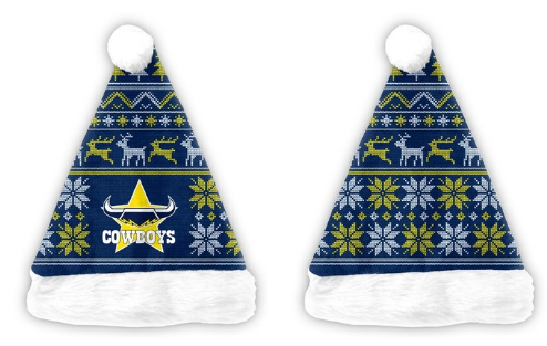 NRL XMAS Santa Hat [FLV:North Queensland Cowboys]